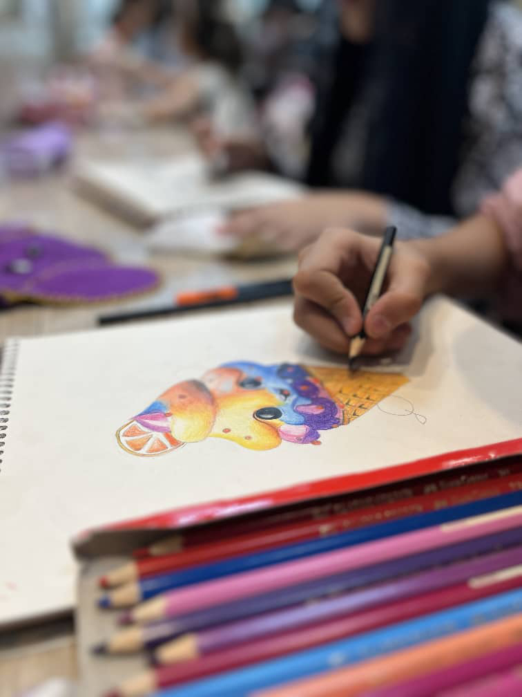 آموزش نقاشی سیاه قلم کودکان